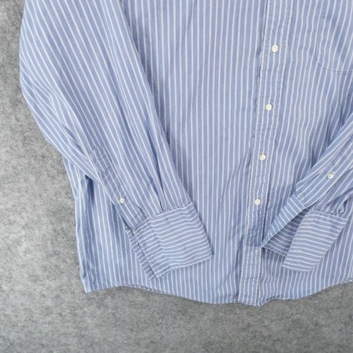 Vintage Brooks Brothers Makers Shirt Mens 17-4 Button Up Blue White Striped USA - Picture 4 of 12