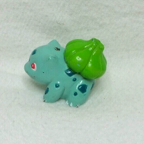 FIGURINE ORIGINAL NINTENDO B.F.I. MINI FIGURINE POKÉMON BULBASAUR 4CM 1999 - Imagen 2 de 6