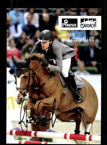 Henrik von Eckermann Autogrammkarte Original Signiert Reiten + A 244855