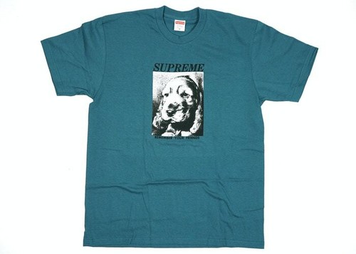 Supreme Remember Tee Grey Slate Navy Med Large FW18 IN HAND FREE SHIP - Picture 4 of 4