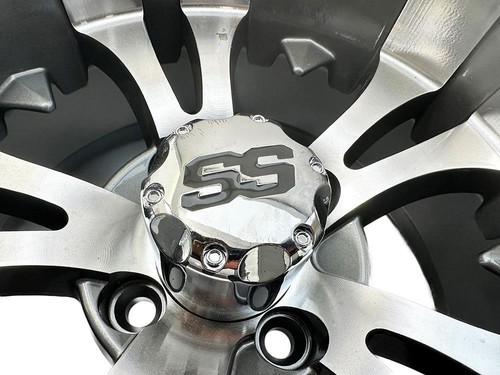 SS 14" Vampire Aluminum Gunmetal Wheel with Black Trail GOLF CART Tire FAST SHIP - Picture 7 of 12