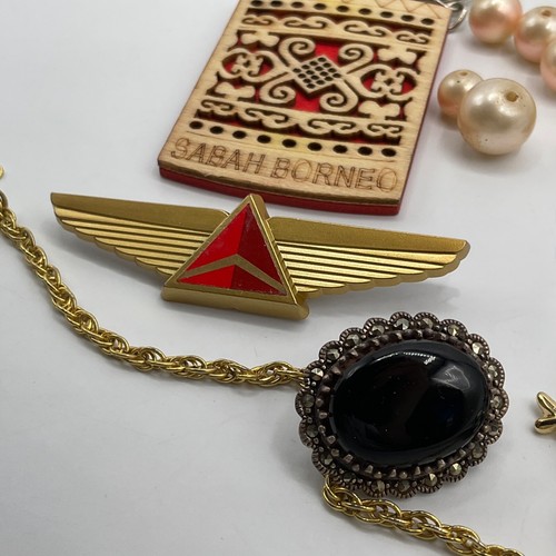 Vintage Schmuck Schlüsselanhänger Ring Lot Handwerk tragbar Mehrzweck Mix Materialien TEILE - Bild 7 von 11