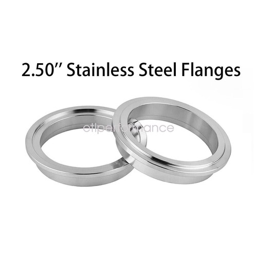 2Pcs New Stainless Steel Flanges For 2.50" Outside Diameter Clamps - Picture 3 of 3