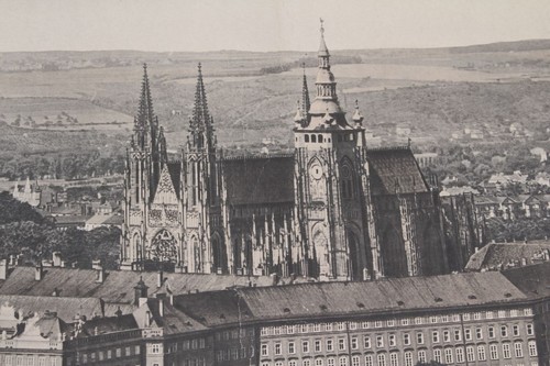 Alte Schulwandtafel Lehrtafel Prag Stadtbild Schulmann Nr. 308 1942 - Bild 5 von 5