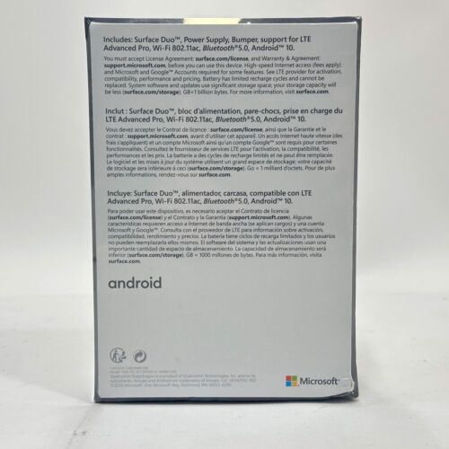 New Factory Unlocked Microsoft Surface Duo 128GB Android White 1930 - Picture 5 of 5