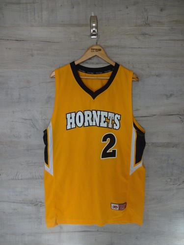 Camiseta deportiva de baloncesto grande de colección de los Hornets 2 marca cuarenta de la NFL - Imagen 1 de 6
