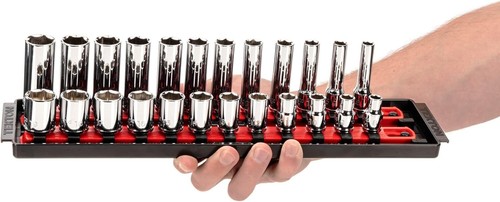 Durable Alloy Steel 42-Piece 6-Point Socket Set with Rails - Perfect for Pros - Picture 9 of 9