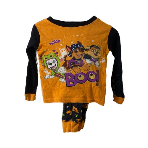 Jungen Größe 2T Pyjama Set Paw Patrole Halloween schwarz orange langarm - Bild 1 von 6