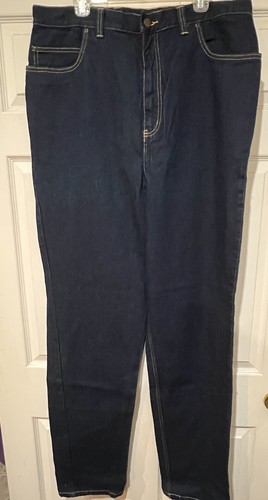 Neu ohne Etikett Harbor Bay Gr. 38 x 38 blau Denim lockere Passform gerades Bein lässig 5-Pocket-Jeans