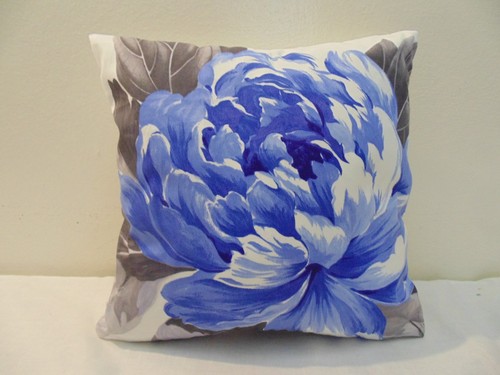 Designers Guild Kissenbezug floral 100% Baumwollstoff Charlottenberg Kobalt - Bild 4 von 6