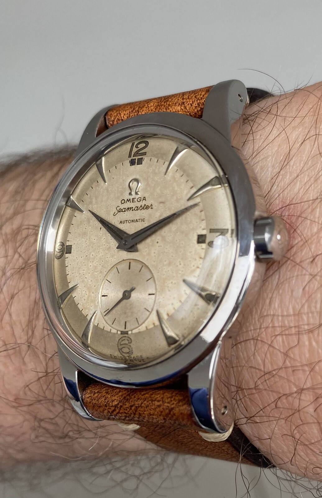 OMEGA SEAMASTER RARO VINTAGE BIG SIZE CAL.332 AUTOMATIC BUMPER ANNI 50