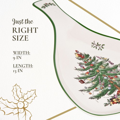 Paleta Spode Árbol de Navidad Mango Grande 13" - Imagen 7 de 7