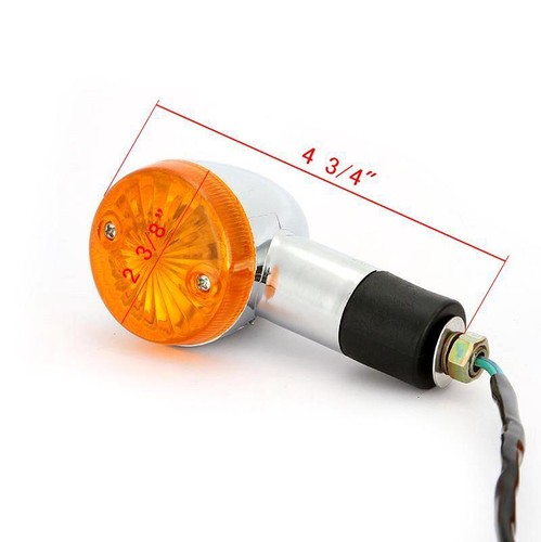 For Honda VTX1300C VTX1800C VTX 1800 N Chrome Turn Signals Blinker Lights Lamps - Foto 3 di 9