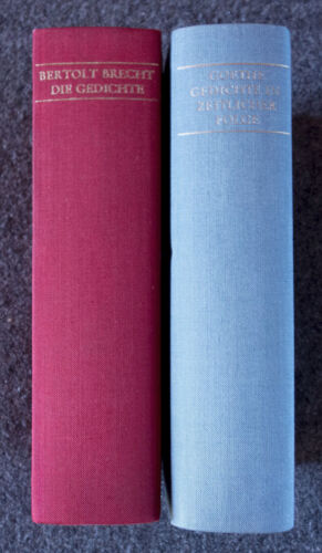 B. Brecht + J.W.v. Goethe: Sämtliche Gedichte - Leinen Dünndruck 1391 + 1256 S. - Bild 2 von 3