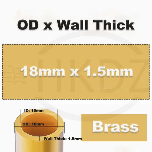 Tubo tondo ottone OD 0,8mm 0,9mm 1mm 1,2mm 1,5mm 2mm 3mm 4mm -19mm lunghezze 300mm - Foto 203 di 209