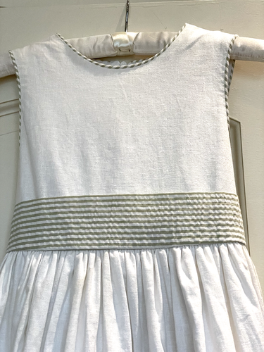 Hartstrings Dress Girl's Size 10 White Linen Cotton with belt Sleeveless NWT - Picture 3 of 20