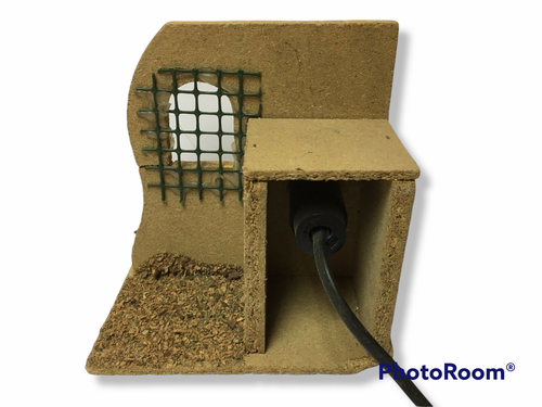 11421 Presepe - Casetta - Legno e Cartone - cm. 14.5 x 14.5 x 14.5 - Imagen 3 de 5