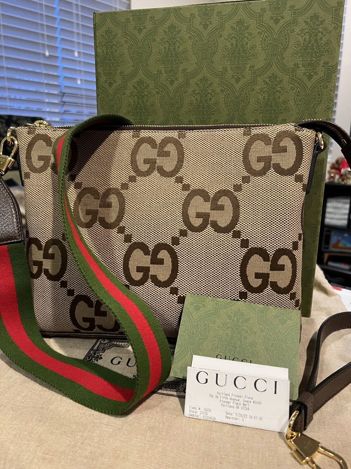 Gucci Jumbo GG Messenger Bag BRAND NEW WITH TAGS 🔥🔥 | eBay