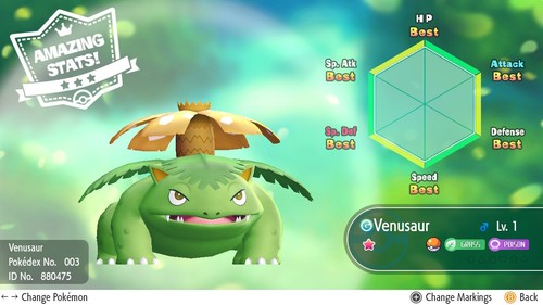 ⭐Shiny Non-shiny Bulbasaur Venusaur 6IV XL⭐Let's Go Pikachu Eevee HOME (💯Legal) - Picture 24 of 25