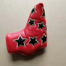 Red Golf Putter Protect Head Cover Star Headcover Magnetic Inside Fit Most Blade