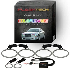 Dream Color Chasing LED Halo kit for 05-10 Chrysler 300 Headlight & Fog Lights