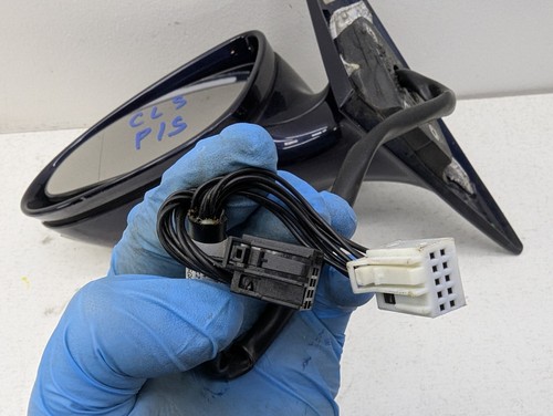 MERCEDES CLS W219 '05-08 FRONT LEFT SIDE WING MIRROR IN TANZANITE BLUE 359 - Picture 13 of 14
