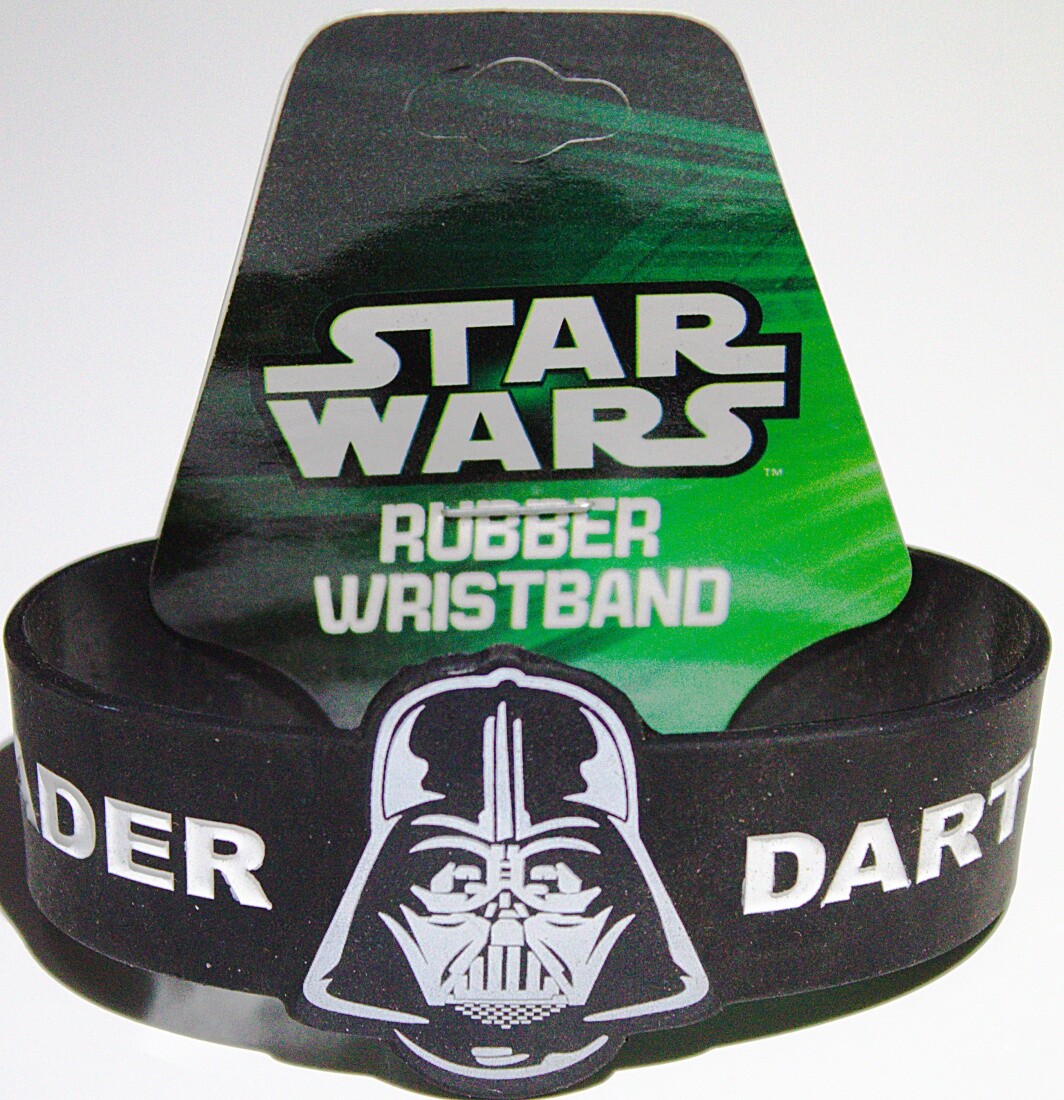 Star Wars Darth Vader Helmet / Mask and Name Rubber Wrist Sport