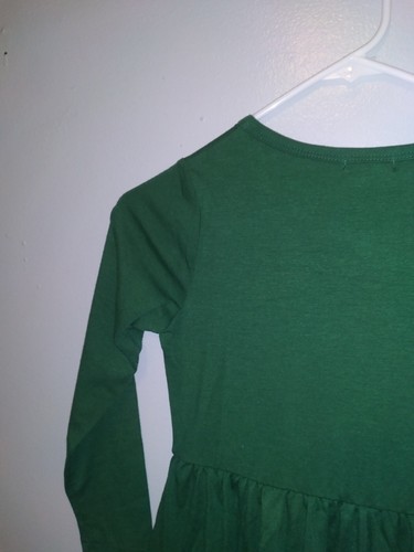 Nwt Girl's Arshiner Size 130 Long Sleeve Shoe Length Green Dress OBO - Picture 10 of 11