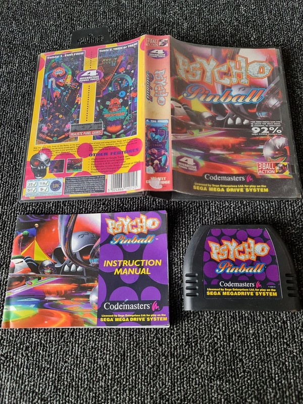 Psycho Pinball - Sega Mega Drive - Complete - PAL
