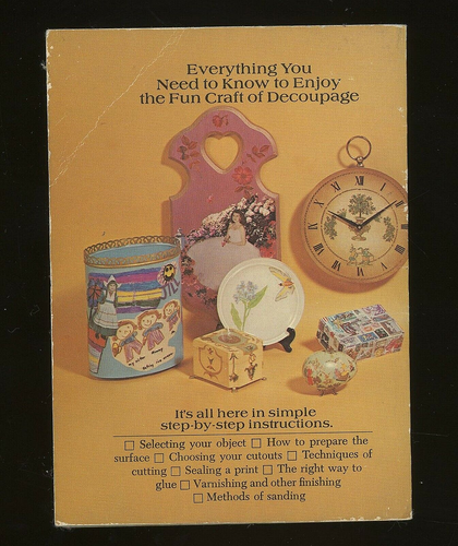 The Beginner's Book of Decoupage by Rebecca Hyman 5 1/2"x4 1/8"x1/4" 87 pages - Imagen 4 de 4