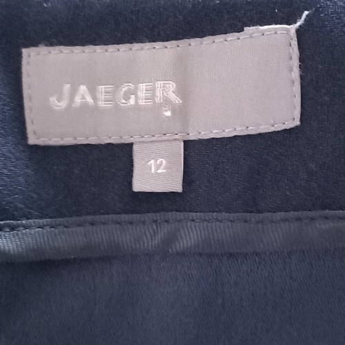 Jaeger Dark Blue tunic dress with pockets size UK 12 Minimalist Long Sleeve - Picture 10 of 11