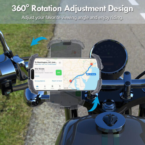 Bike Motorcycle Phone Mount Bicycle Holder Handlebar for iPhone Samsung Scooter - Picture 7 of 9