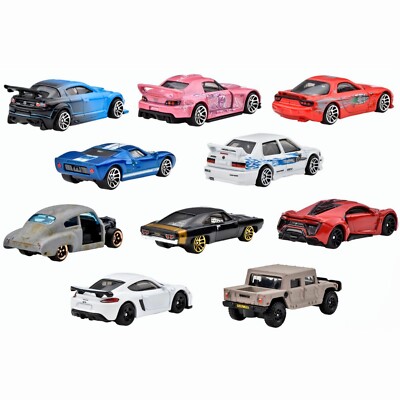 HOT WHEELS FAST & FURIOUS 10 PACK HVX27 10 CARS IN BOX NEW