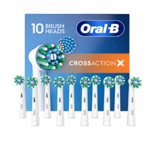 10 Refill Oral-B CrossAction  X Replacement Electric Tooth brush Heads 3610583