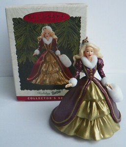 1996 holiday barbie ornament