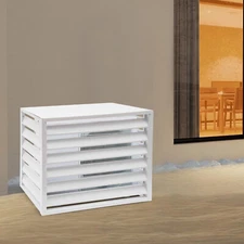 4-Panels Air Conditioner Fence Screen Air Conditioner Screen W/ Dissipating Heat