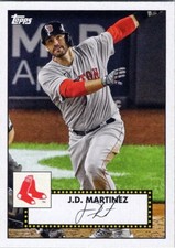 2021 Topps '52 Topps Redux #T5212 J.D. Martinez Boston Red Sox
