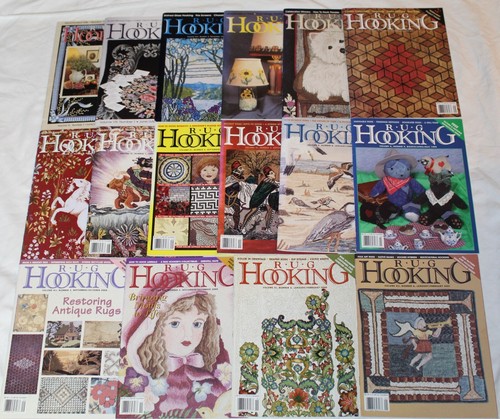 Lot of 16 Vintage Rug Hooking Magazines 1994 to 2001 - Picture 2 of 8