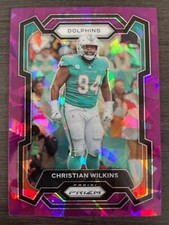 2023 Panini Prizm Christian Wilkins Purple Ice Prizm #182 serial /225
