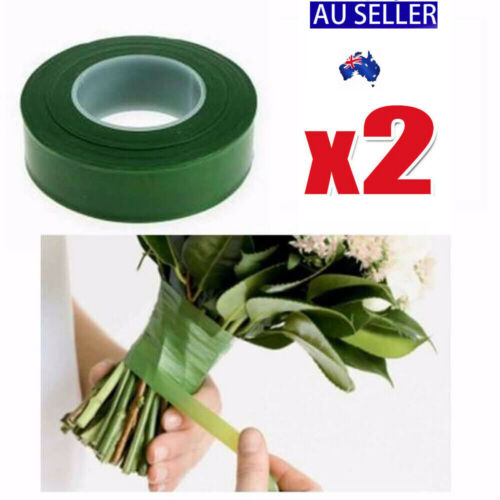 2x Wedding Florist Craft Stem Wrap Floral Paper Tape 27m AU - Picture 1 of 2