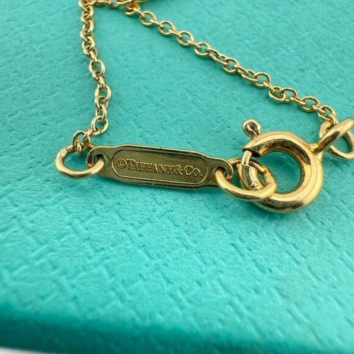 RARE Tiffany & Co. 18k Citrine Sparkler Necklace 18" in Yellow Gold - Picture 8 of 9