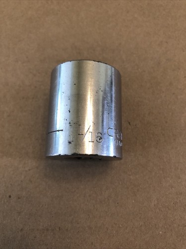 Craftsman Vintage 1 1/16" 12 Pt 1/2" Drive Shallow Socket USA G 47515 - Picture 10 of 15