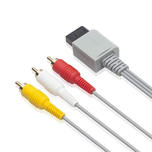 AV Cable for Wii Wii U, 6FT Composite 3 RCA Gold-Plated Cable Cord Wire Main - Picture 7 of 7