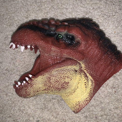 Dinosaur T-Rex Hand Puppet Soft Rubber by Schylling - Picture 2 of 4