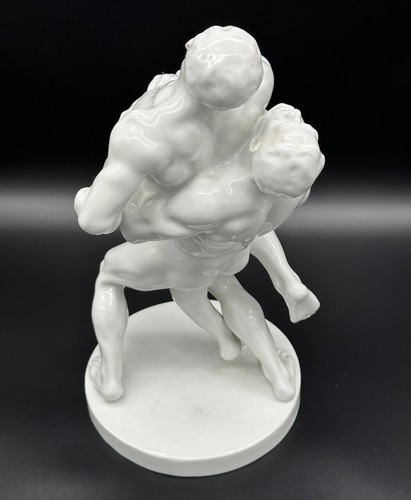 ❗️Herend Ringer Skulptur, Art Déco, Béla Pankotai Farkas, Berlin Olympia 1936❗️ - Bild 9 von 24