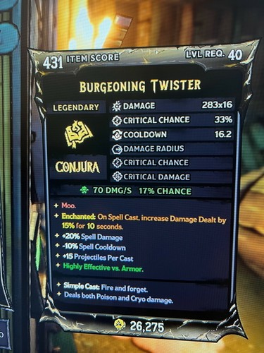 PS/XBOX/PC Tiny Tina's Wonderlands LEVEL 40 LEGENDÄRE ZAUBER - Bild 9 von 37