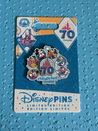 2025 Disneyland 70th Anniversary Magic Key LE 5000 Pin Mickey and Friends