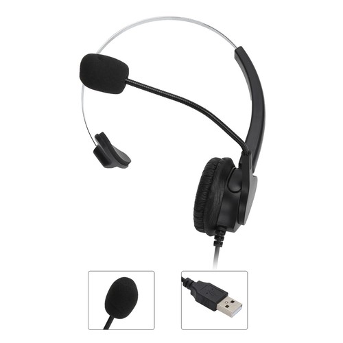 USB Headset With Mic Noise Reduction Control For Business UC Skype Lync FY - Zdjęcie 24 z 24