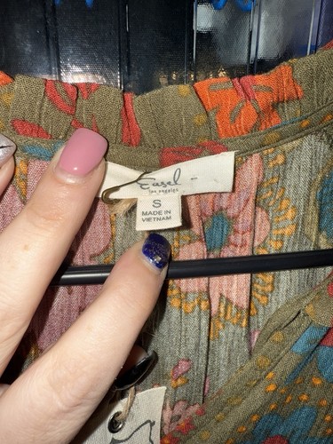 NWT Easel Long Sleeve Floral Hippy Print Dress Size S - Picture 2 of 4