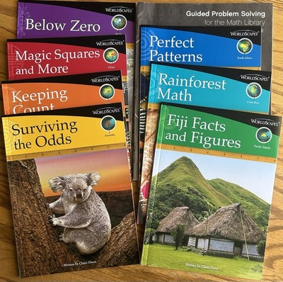 enVision MATH Grade 3 Math Library Readers + Teacher Guide Homeschool 8pc Kit